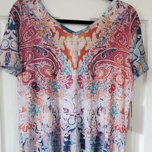 Women's size Large flowy Fancy top  Gloria V